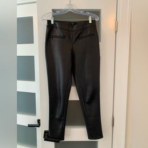 Dynamite scuba leather effect skinny pant